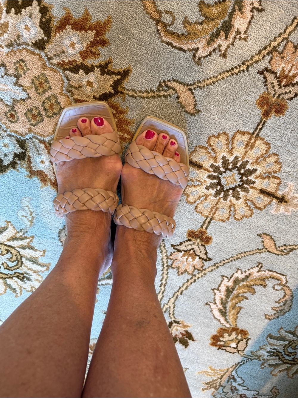 Dolce Vita Braided Double-Strap Slide Sandals in Tan (LS) - Picture 6 of 8